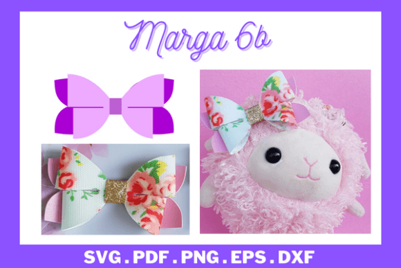 3D SVG Bow Shapes: Hairbow Template Review