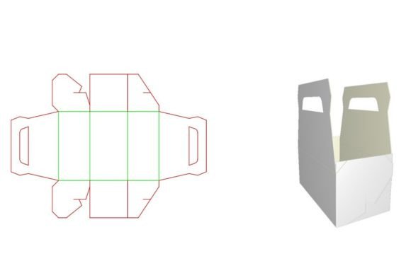 3D SVG Gift Box Template for Digital Products