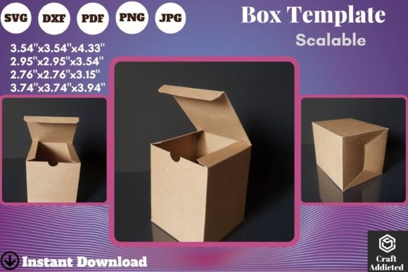 4 Size Candles Box Template: 3D SVG Shapes Review