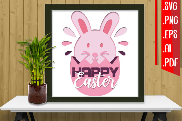 Easter Layered Papercut 8: 3D SVG for Shadow Boxes