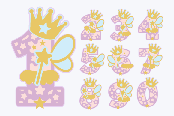 Fairy Numbers: 3D SVG Shapes for Digital Products