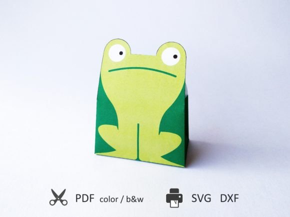 Gift Bag Frog 3D SVG for Gift Boxes