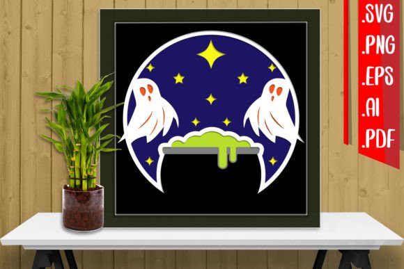 Halloween Layered Papercut 17: 3D SVG for Shadow Boxes