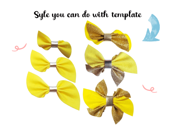 Pinch Hairbow 3D SVG Shapes Template Review