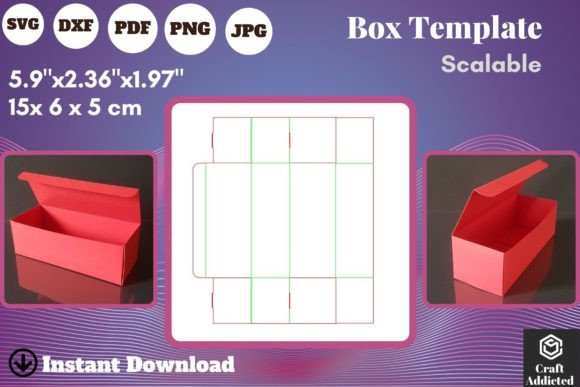 Self Locking Box SVG: 3D Shapes for Crafting