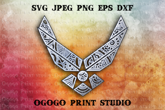 US Air Force 3D SVG: Shapes for Commercial Crafts